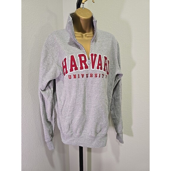 Champion Eco Fleece Harvard Gray Small Sweatshirt College Licensed Pockets Ivy - Picture 7 of 7